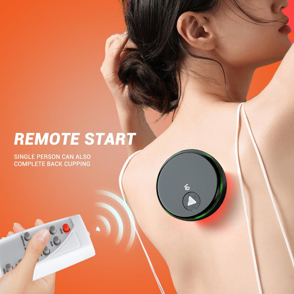 Smart Cupper With Light: Electric Heated Scraping Massage Tool Red Other Massage