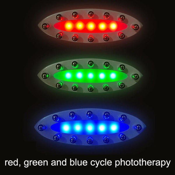 Colour Light Meridian Dredging Massager Sm 2102 White Silver Massagers