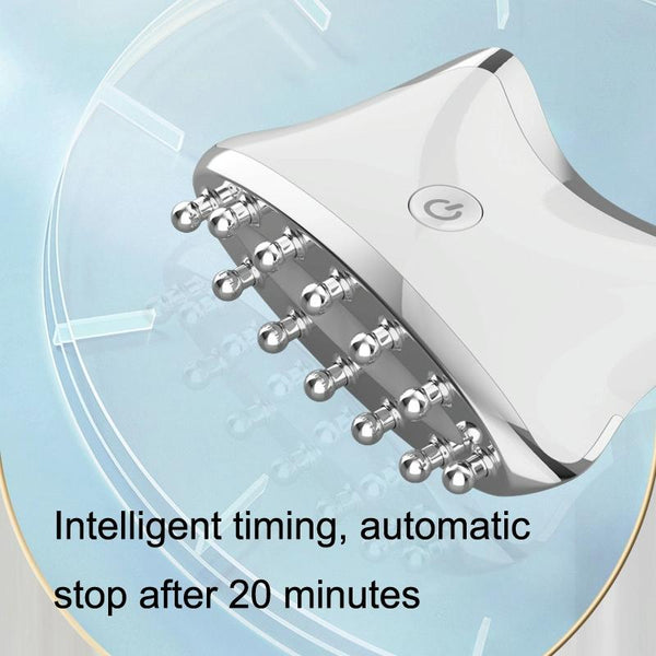 Colour Light Meridian Dredging Massager Sm 2102 White Silver Massagers