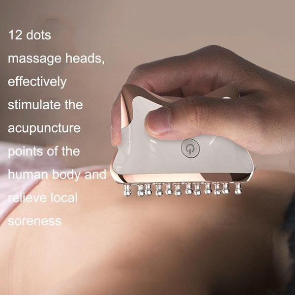 Colour Light Meridian Dredging Massager Sm 2102 White Silver Massagers