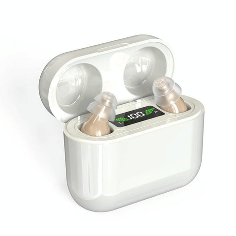 Digital Hearing Aid With Display & Charging Skin Colour Other Health Care