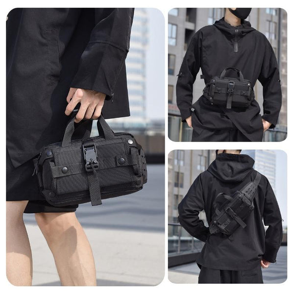 Waterproof Men Crossbody Waist Pack Gray Waist Packs & Bags