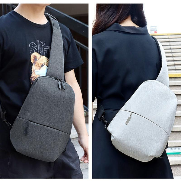 Sports Chest Bag Lightweight & Versatile Elegant Grey Bags
