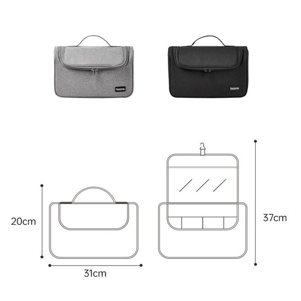 Hair Dryer Storage Bag With Hook Large Capacity Black Hair Dryers