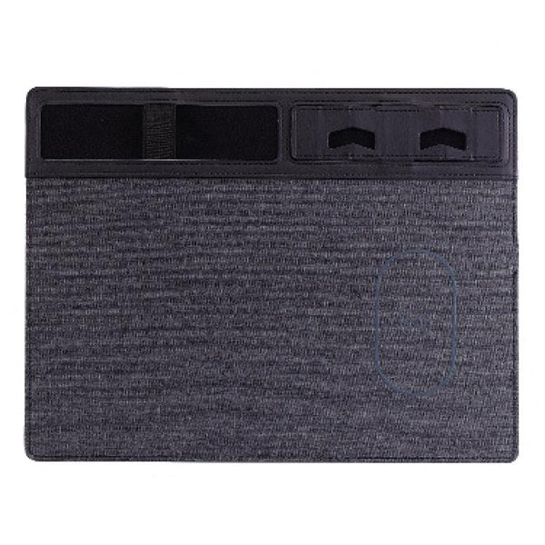 Jj 82401 Mouse Pad With Phone Charging & Holder Black Mouse Pads & Wrist Rests