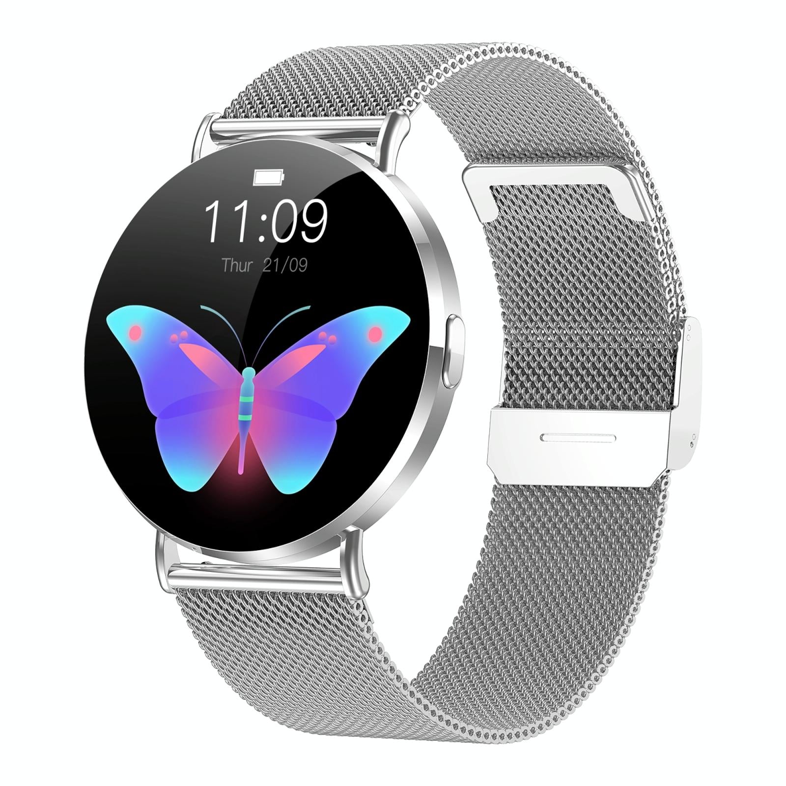 1.32 Inch Colour Screen Smart Watch With Bluetooth Call & Health Monitoring Silver Smart Watches