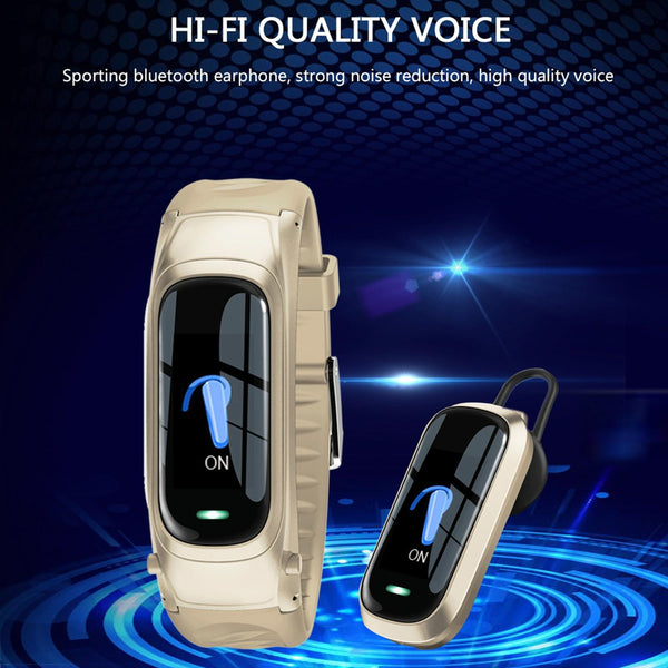 Smart Bracelet With Ai Voice Sleep Heart Rate Monitoring Call Rejection Gold Smart Watches