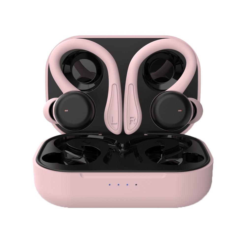 Waterproof T & G T40 Tws Bluetooth Earphones With Charging Box Pink Earbuds