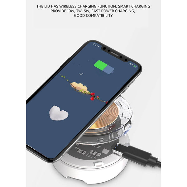 Mini Tws Wireless Bluetooth Earphones With Noise Reduction And Digital Display White Earbuds