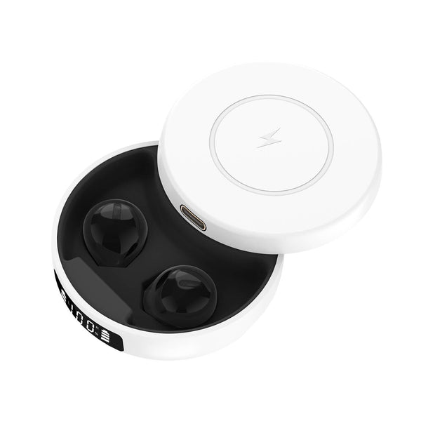 Mini Tws Wireless Bluetooth Earphones With Noise Reduction And Digital Display White Earbuds