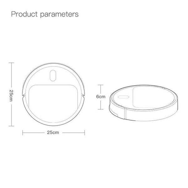 Smart Mini Sweeping Robot Automatic Home Cleaning Black Carpet & Floor Sweepers