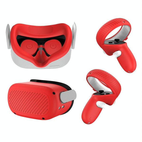 Oculus Quest 2 Lens Shell Protective Cover Red Bags Skins & Travel Cases