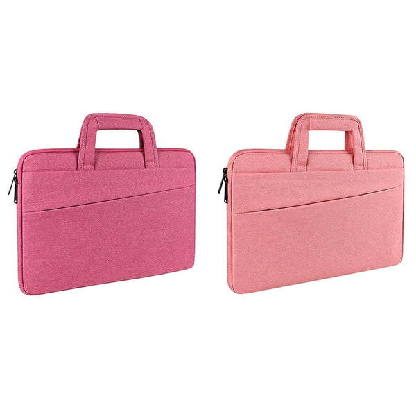 11.6 12.5 Inch Multi Compartment Laptop Sleeve With Waterproof Storage Pink Laptop Cases & Bags