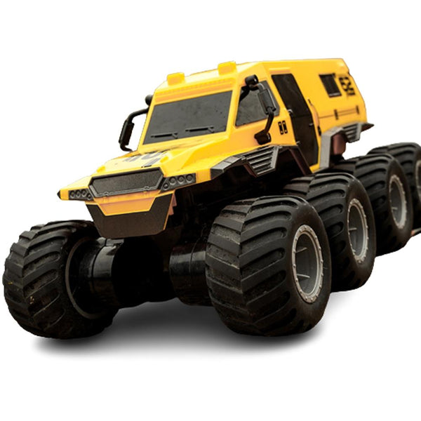Amphibious Rc Vehicle With Eight Wheels Yellow Rc Model Vehicles