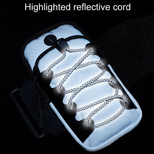 Reflective Cell Phone Arm Bag For Outdoor Fitness Gray Safety & Reflective Gear