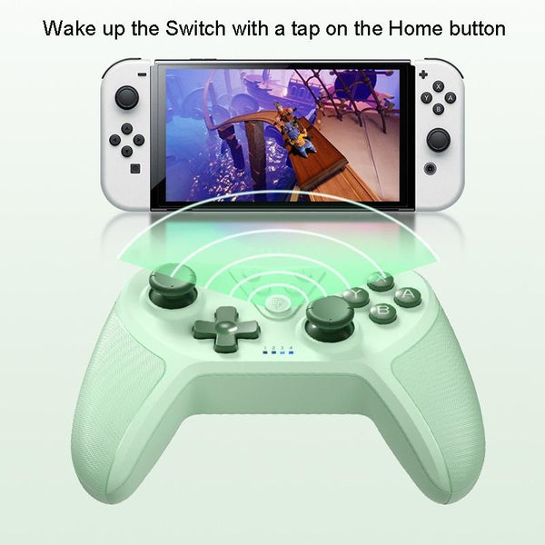 Wireless Controller For Switch And Pc Compatible Compact Green Controllers & Attachments