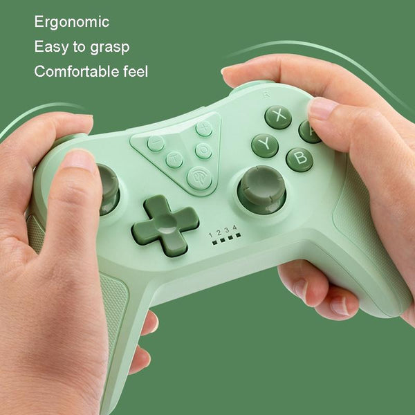 Wireless Controller For Switch And Pc Compatible Compact Green Controllers & Attachments