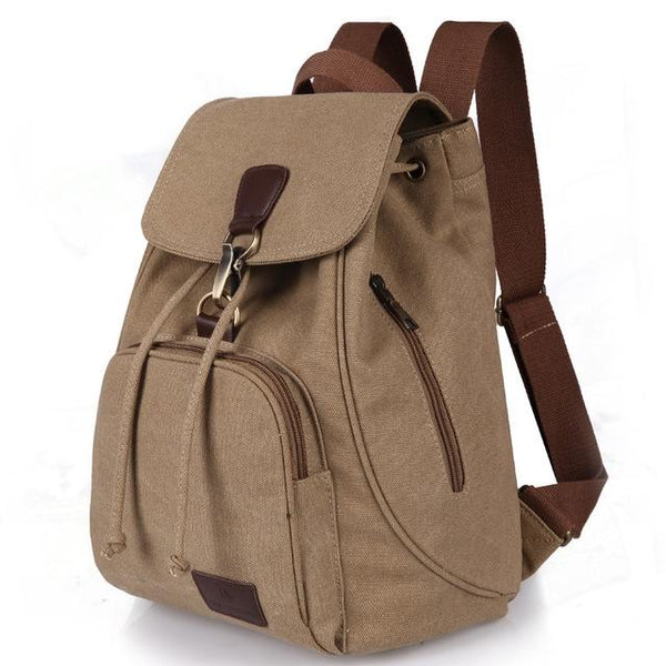 Women Canvas Laptop Backpack Compact And Stylish Blue Laptop Cases & Bags