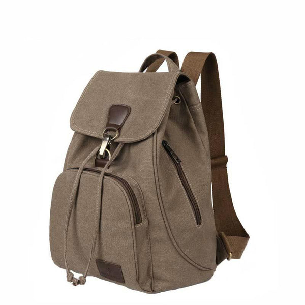 Women Canvas Laptop Backpack Compact And Stylish Blue Laptop Cases & Bags