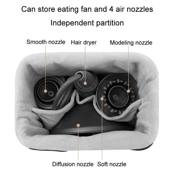 Complete Accessories Storage Bag For Dyson Hair Dryer Grey Hair Dryers