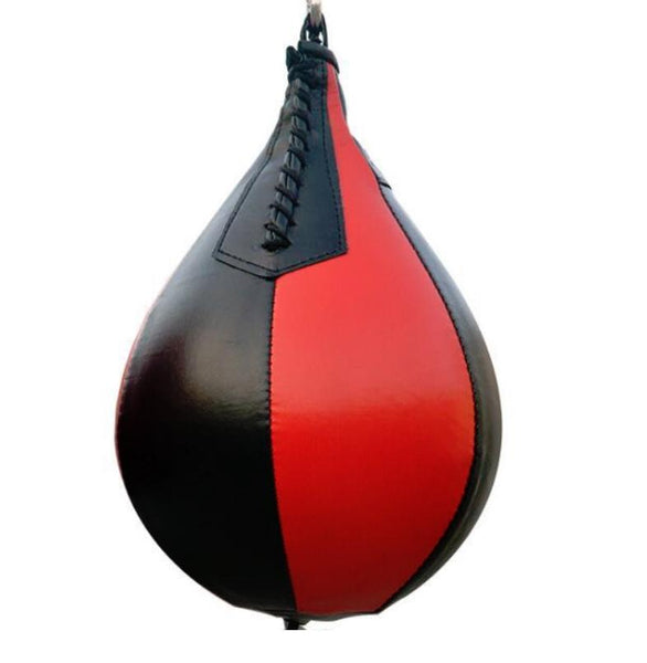 Adult Hanging Speed Ball For Boxing Fitness Free Punching Bag Drawstring Red & Black Punching Bags