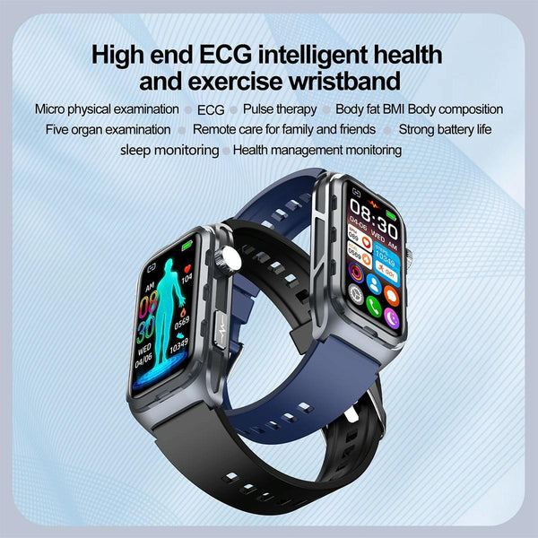 Ip68 Waterproof Smart Watch Ecg Health Monitoring Pink Smart Watches