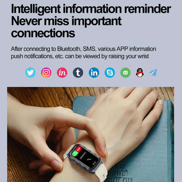 Ip68 Waterproof Smart Watch Ecg Health Monitoring Pink Smart Watches