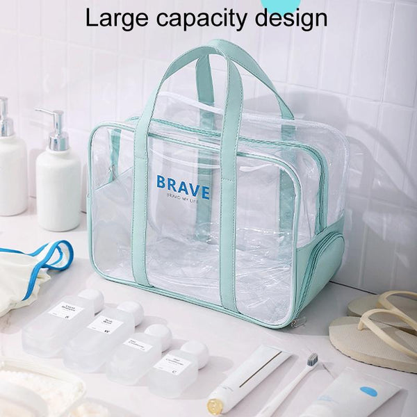 Waterproof Sports Tote For Toiletries & Makeup Black Gym Bags