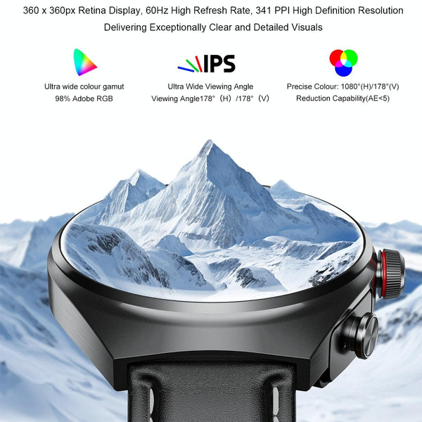 1.53 Inch Ips Screen 2 Bluetooth Earphone Smart Watch Silver Smart Watches