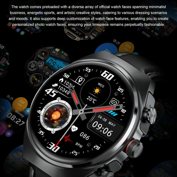 1.53 Inch Ips Screen 2 Bluetooth Earphone Smart Watch Silver Smart Watches