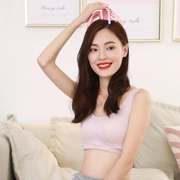 Rotating Octopus Head Massager Relaxing Ball Tool Pink Massagers