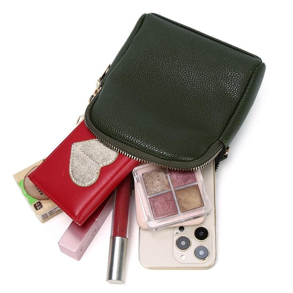 Iitchi Pattern Crossbody Bag For Ladies Fits Cell Phone Green Women's Bags & Handbags