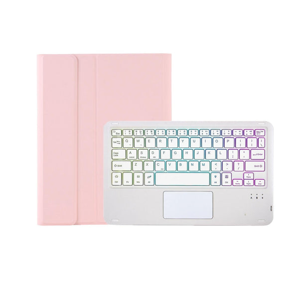 Bluetooth Keyboard Leather Case For Ipad 9.7 2018 & 2017 / Pro Air With Touch Pad Backlight Pink Keyboards