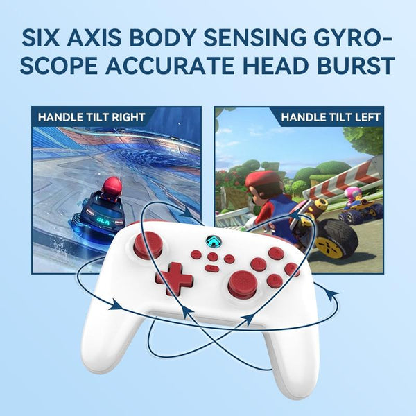 Vibration Gamepad For Switch / Android Apple Pc Tooth Design_Green Keyboards & Keypads