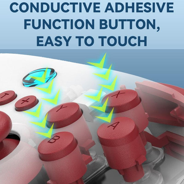 Vibration Gamepad For Switch / Android Apple Pc Tooth Design_Green Keyboards & Keypads