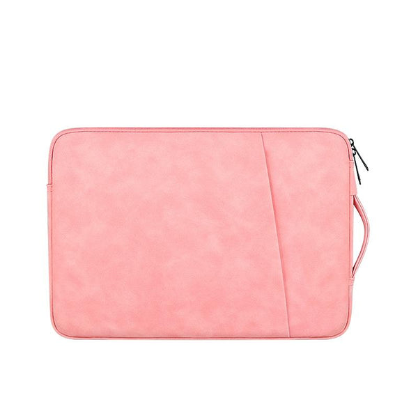 13.3 Inch Sheepskin Notebook Inner Bag Natural Pink Laptop Cases & Bags