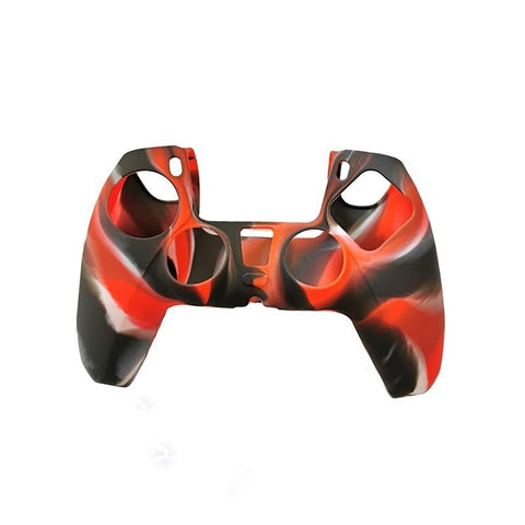 2 Pack Non Slip Silicone Handle Covers For Ps5 Controllers Black Red Other Video Game Accessories