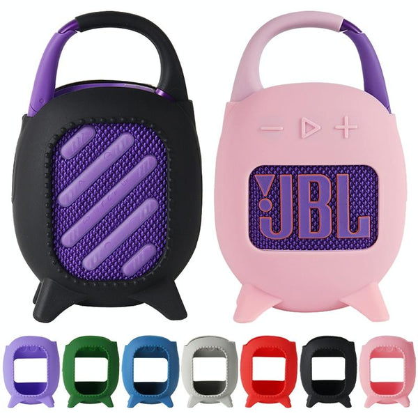 Soft Silicone Protective Case For Jbl Clip 5 Portable Speaker Black Cases Covers & Skins