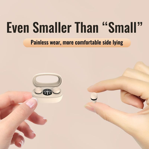 Mini Tws Bluetooth Earphones With Rectangular Bin Noise Reduction Long Battery Life Wireless White Earbuds