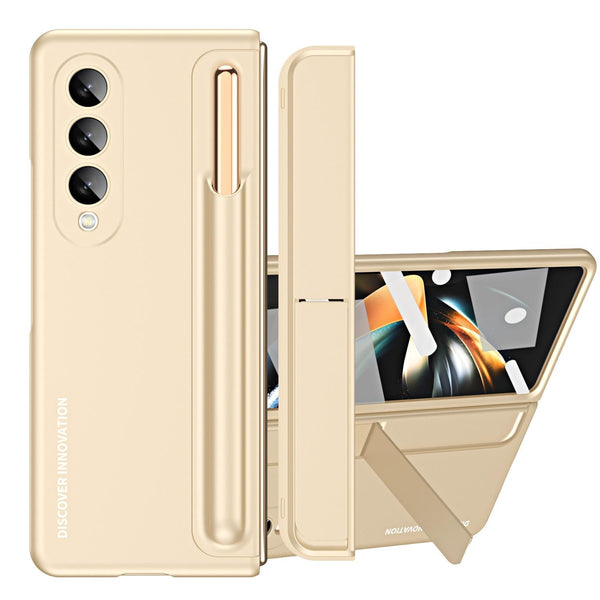 For Samsung Galaxy Z Fold4 5G 2 In 1 Detachable Folding Case With Holder & Pen Slot Grey Green Cases Covers & Skins