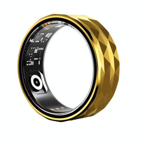 Smart Ring For Health Monitoring And Exercise R12m Size 18 Gold Activity Trackers