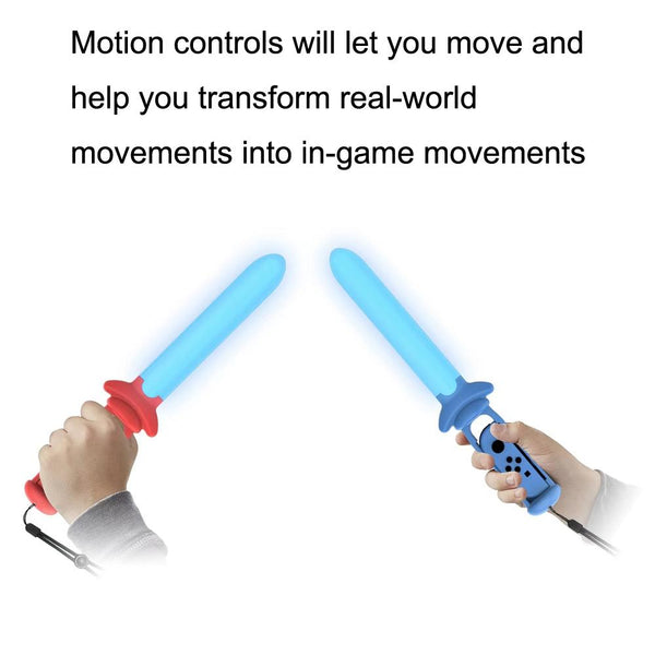 Universal Luminous Sword For Switch Left / Right Handle Blue Controllers & Attachments