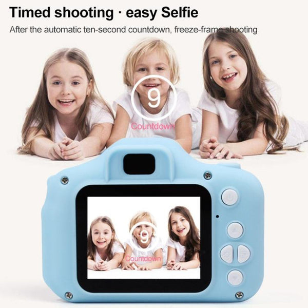 Mini Children Camera With 2 Inch Lcd Screen High Definition 1300W Green Digital Cameras