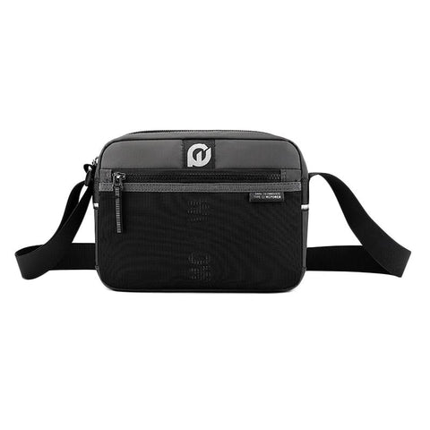 Men Nylon Crossbody Satchel For Outdoor Use Grey Bags