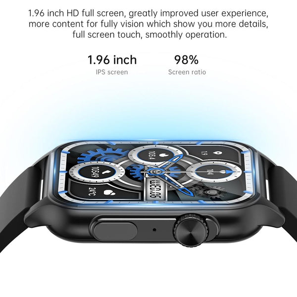1.96 Inch Ips Screen Smart Watch Supports Bluetooth Calls / Blood Oxygen Monitoring Gold Smart Watches