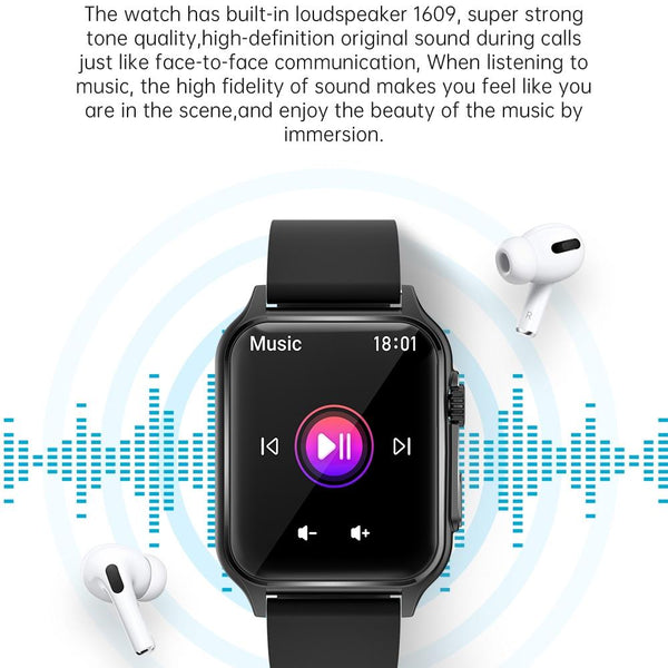 1.96 Inch Ips Screen Smart Watch Supports Bluetooth Calls / Blood Oxygen Monitoring Gold Smart Watches