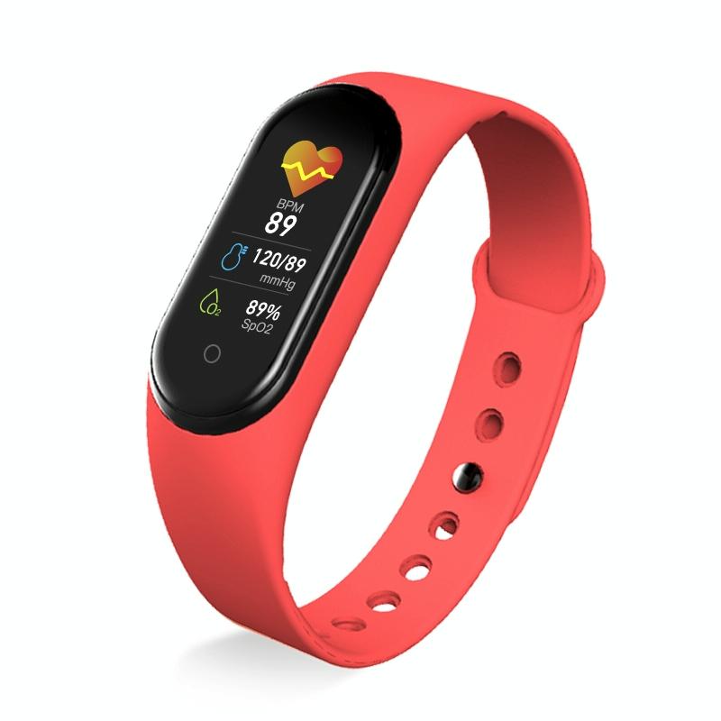 Waterproof Bluetooth Smart Watch With Hr / Bp Monitoring And Colour Screen Red Smart Watches