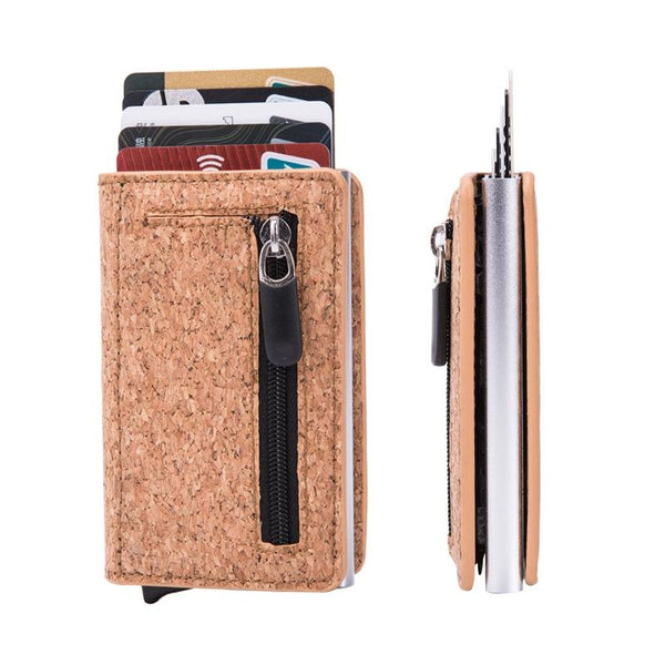 Stainless Steel Rfid Credit Card Holder Compact Design Black Business Card Holders