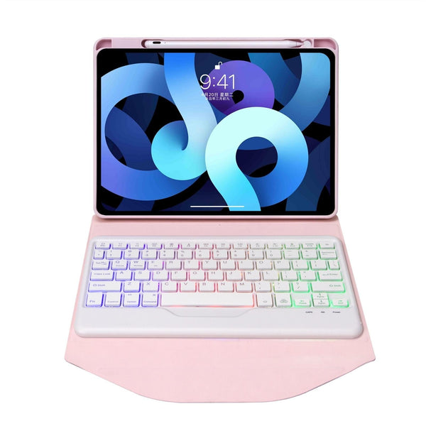 Bluetooth Keyboard Leather Case For Ipad Pro 11 Backlit With Pen Slot Pink Keyboards