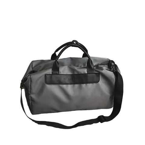 Large Sports Bag With Separate Shoe Compartment Grey Gym Bags